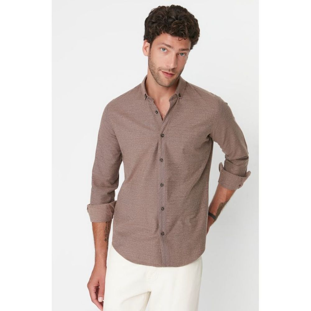 NWT Trendyol Men Slim Button placket Woven Shirt